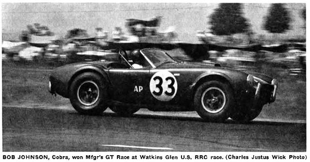 Dave MacDonald in Shelby Cobra at Watkins glen